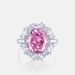 High Carbon Diamond Pink Diamond Ring High Grade S925 Silver Ring Holiday Gift_ipsvogv.com