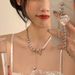 zircon Love Pearl Tassel Patchwork Necklace For Girls, Light Luxury, Niche Design, Collarbone Chain, Internet Famous !_ipsvogv.com