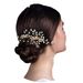 Bridal Headdress Double Hair Comb Rhinestone Pearl Decoration Hair Accessories Side Decoration Insert Comb_ipsvogv.com