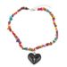 Colorful Natural Stone Necklace Fashion Simple Personality Ins Style Love Xiang Jewelry_ipsvogv.com