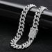 Personalized Hip Hop Men's Universal Full 3mm Diamond Studded Gold-plated Necklace Cuban Chain_ipsvogv.com