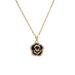 Titanium Steel Necklace Women's Black Camellia Flower Light Luxury and Luxury, Exquisite Collar Chain, Small and_ipsvogv.com