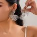 Cross Fashion High-end Hollow Ginkgo Leaf Ear Studs With Feminine Temperament, Metal Large Petal Earrings_ipsvogv.com
