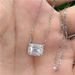 Super Sparkling Square Zircon Pendant Necklace for Women's Fashion and Luxury Full Diamond Collar Chain Sheinx7464_ipsvogv.com
