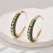 Insen Sweet Cool Spicy Girl College Style for Women, Versatile with Grandmother Green Diamond Design , High End_ipsvogv.com