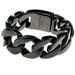 316L Stainless Steel Black Tone Curb 24mm Solid Heavy Bracelet Jewelry_ipsvogv.com