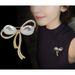 Summer anti glare brooch high-end fixed bow women, Korean version neckline decorative clip for women_ipsvogv.com
