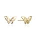 Unisex Fresh And Sweet Butterfly Earrings Electroplated Color Retaining Gold And Silver Female Earrings Simple_ipsvogv.com