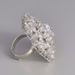 hot sale fashion hollow snowflake ring with rhinestone fashion temperament bridal banquet dress accessories_ipsvogv.com