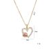 Necklace women's Korean-style ins light luxury heart zircon photo printed pendant fashionable all-match clavicle chain niche love necklace_ipsvogv.com