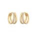 Women's Jewelry Temperament Fashion Double Layer Hollow Zircon Hoop Ear Buckle Exquisite Small Versatile Design Earrings_ipsvogv.com