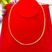 Vietnamese Sand Gold Rabbit Necklace 45cm Men and Women Gold plated Thick Necklace Couple Style Long lasting Colorfast_ipsvogv.com