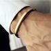 Bracelet 3 Colors Fashionable Simple Titanium Steel Plated Gold C Shaped Open Watch Accessories Bracelet Men_ipsvogv.com
