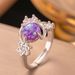 2025 New Women's Design Geometric Diamond Set Round Beads Cold Wind Open Ring For Women_ipsvogv.com