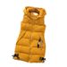 Down padded waistcoat for women autumn-winter sleeveless vest mid-length hooded vest_ipsvogv.com
