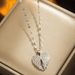 New Personalized Open Close Love Necklace Creative Peach Heart Wings Collar Chain with Micro Inlaid Zircon Stone that_ipsvogv.com