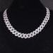 Hip Hop Cuban Chain Full Diamond S925 Silver Inlaid Zircon Necklace 19mm Thick Cross Border European And American Diamond Hip Hop Necklace_ipsvogv.com