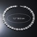 New square circular splicing necklace 12mm hip-hop trend flowing ice sugar chain men's pendant accessory_ipsvogv.com
