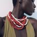 Multi layer pearl necklace personality temperament long beaded earring set_ipsvogv.com