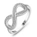 Simple And Infinite Ornaments An 8-line Ring, Exaggerated Personalized Diamond Set With Zircon Ring_ipsvogv.com