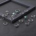 New Moon Butterfly Chain Hollow Turquoise Opening 14 Piece Set Ring_ipsvogv.com