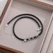 Honghan Black Ribbon Faith For Women Fashion Niche Personality Choker Necklace Accessory_ipsvogv.com