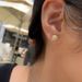 Cao Shichao's Sparkling Square Zircon For Women With A Minimalist Temperament, Korean Version Diamond Studded Earrings,_ipsvogv.com