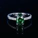S925 Sterling Silver Retro Ring For Women Classic Red Corundum Egg Shaped 7*9mm Gemstone Ring_ipsvogv.com