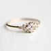 New Inlaid Square Diamond Zircon 14k Gold Engagement Tail Ring_ipsvogv.com