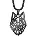 Hot sale, Nordic Viking hollow wolf head shape stainless steel necklace, personalized ethnic style necklace sweater chain_ipsvogv.com