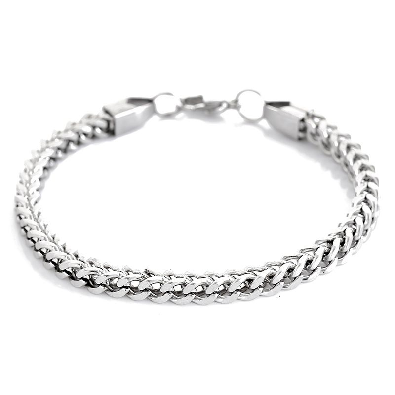 Trendy Ins Hip-Hop Minimalist Style Niche Design Sense Hand Jewelry Simple Elegant Titanium Steel Bracelet For Men And_ipsvogv.com