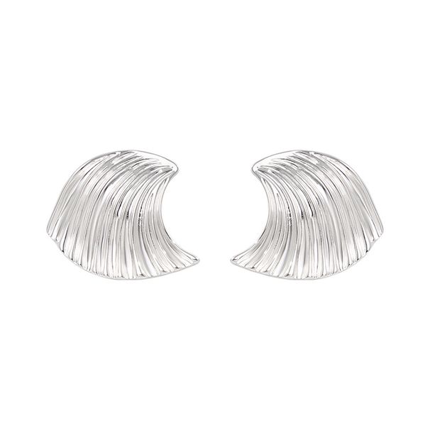 Exaggerated Blogger, Same Small Popular Design, Wave Earrings, High End, Light Luxury, Simple And Versatile Fashion_ipsvogv.com