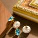 French Elegant Small Fragrance Style, Wearing Double-sided Crystal Pearl In Front And Back, Women's High-end Feeling,_ipsvogv.com