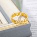 Hip Hop Cuban Chain Electroplated Real Gold Trend Men's Ring_ipsvogv.com