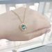 Blue Gorgeous Heart Shaped Necklace Female Element Crystal Love Clavicle Chain_ipsvogv.com
