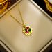 【 Titanium Steel 】 Lucky Necklace Women's Micro Set Love Zircon True Gold Electroplated Simplicity Ins Network Red_ipsvogv.com