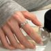 Light Luxury Temperament Zircon Surround Super Sparkling Niche Ins, Unique Design, Adjustable Index Finger Ring, Female_ipsvogv.com