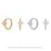 S Pure Silver New Octagonal Star Ear Buckle With A Feel, Simple Versatile, Handmade Inlaid Exquisite And Fashionable_ipsvogv.com