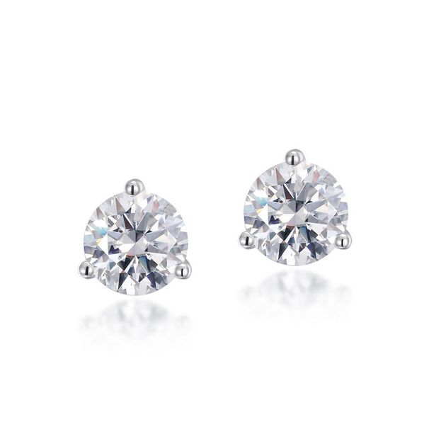 Bright Moissanite Sterling Silver Earrings S925 Silver Claw Inlaid Moissanite Earrings Simple Personality All Match_ipsvogv.com