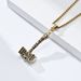 Nordic Viking Odin Thor's Hammer Titanium Steel Necklace Retro Personality Men's Stainless Steel Pendant_ipsvogv.com