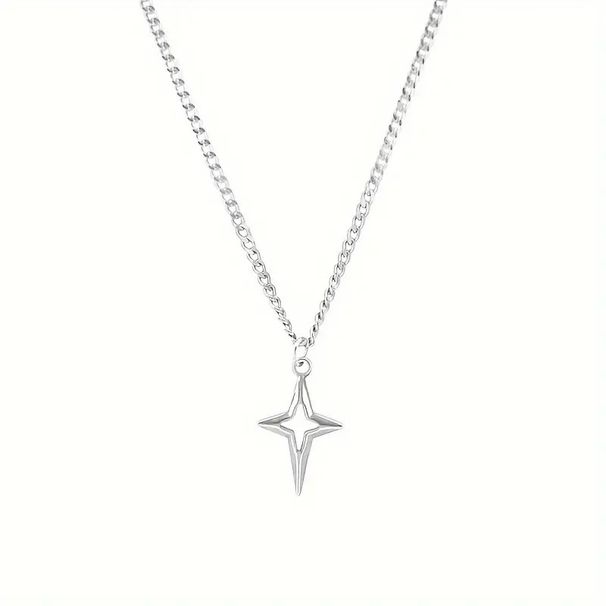 Cross Necklace, Hip-hop Minimalist Punk Personality, Male Couple Pendant, Female Accessory, Star Versatile, Cool Style_ipsvogv.com