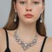 Water Drop Women's Alloy Bridal And Earrings Two-Piece Set New Clavicle Short Necklace Wholesale_ipsvogv.com