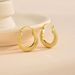 Women’s Jewelry Set Fashion Copper Plated Real Gold Tumu New Gold Concave And Convex Particles Round Diamond Pattern Earrings Simple Earrings_ipsvogv.com