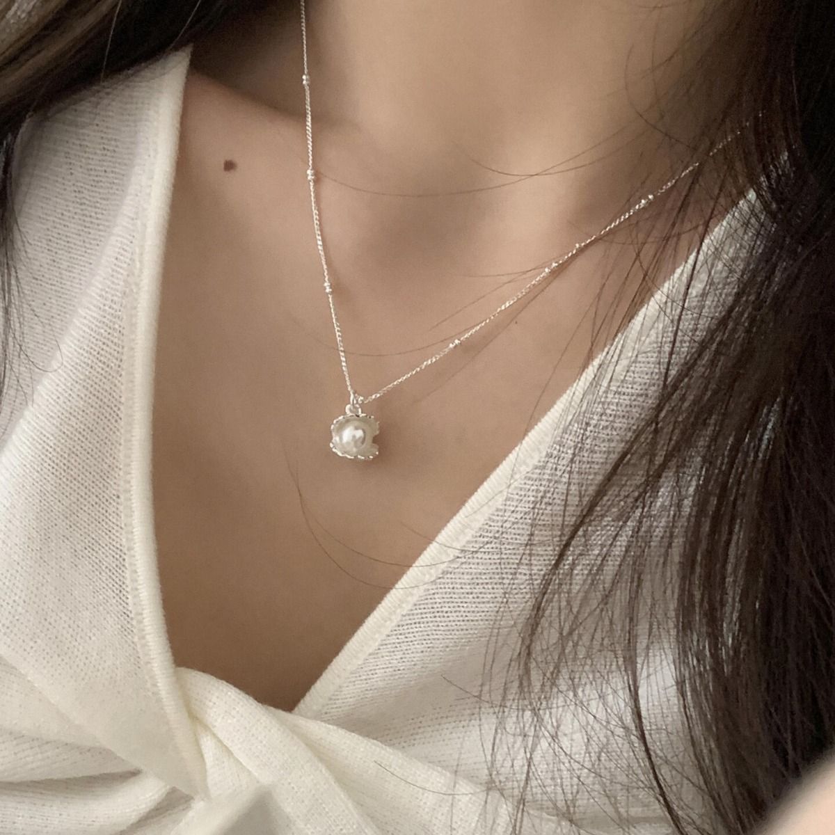 Pearl Shell Necklace For Women, Light Luxury, Niche Design, Fashionable Instagram Style, Exquisite Temperament,_ipsvogv.com