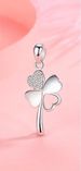 Single pendant set with diamond four-leaf clover pendant jewelry pendant short clavicle chain pendant_ipsvogv.com