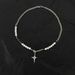 Pearl Star Cross Necklace Men, Trendy Hip-hop, High-end, Cool And Versatile, Niche Design, Collarbone Chain For Women_ipsvogv.com