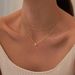 Brass Real Gold Electroplating Hot Sales Double Layer Luxury Inlaid Zircon Pendant High Grade Women's Necklace_ipsvogv.com