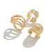 exaggerated pearl glossy niche geometric ring personality ins line wide joint ring jewelry_ipsvogv.com