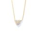 Women's Jewelry S925 Sterling Silver Heart Shaped Micro Inlaid Zircon Necklace All Match Light Luxury Sweet Full Diamond Love Clavicle Necklace_ipsvogv.com