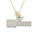 Men's Hip Hop "Loyalty Makes You Family" Diamond-Cut Alloy Pendant Necklace With Twist Chain, Silver & Gold Options, 60cm Men's Necklace_ipsvogv.com